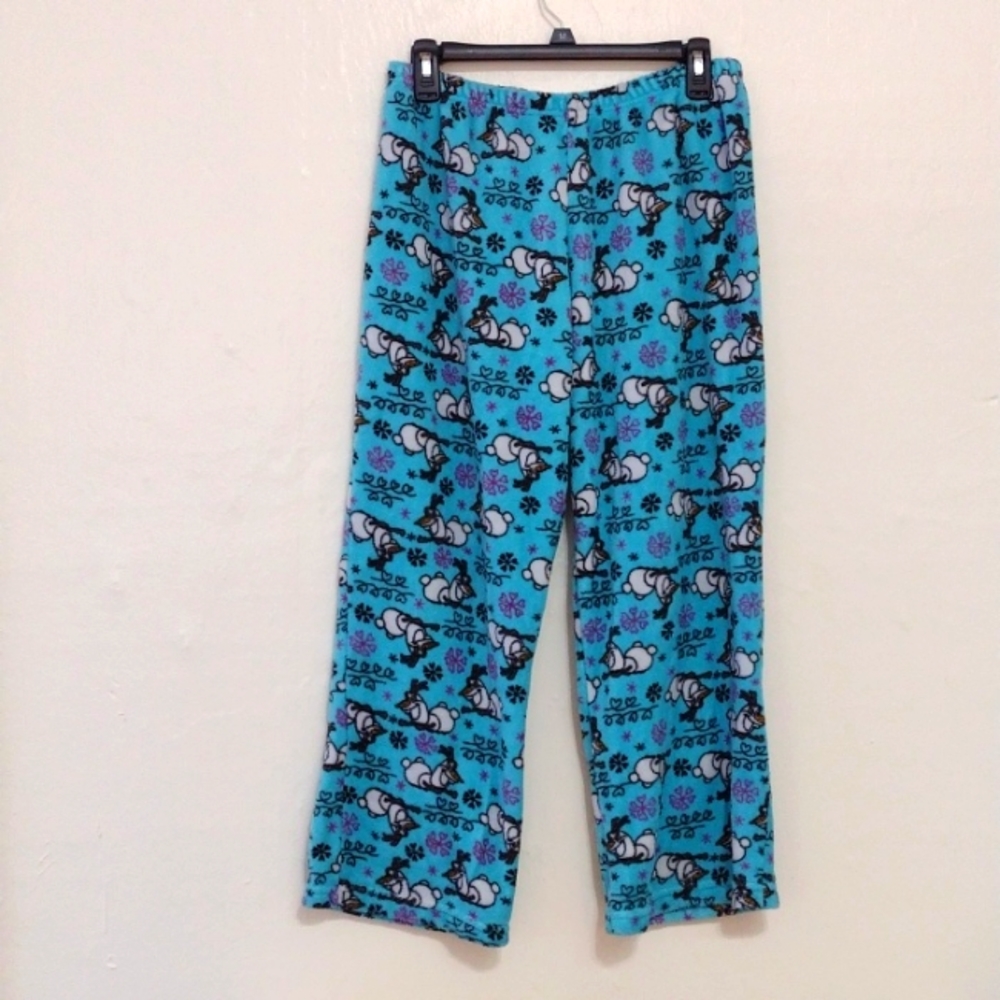 Disney Olaf Fleece Elastic Waist Pajama Pants Size L